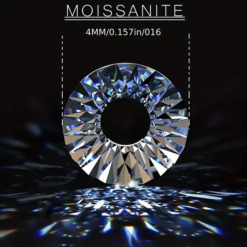 Synthetic Moissanite Tennis Necklace - 925 Silver Tennis Necklace, 4mm wide, suitable for every