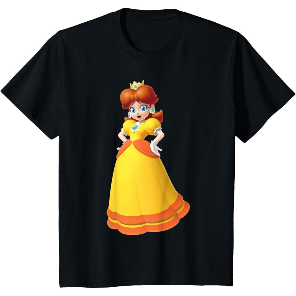 Amber's Kaos Anak dan Dewasa 24s Super Mario Princess Daisy 3D Nintendo Icon Color Poster T-shirt Ca