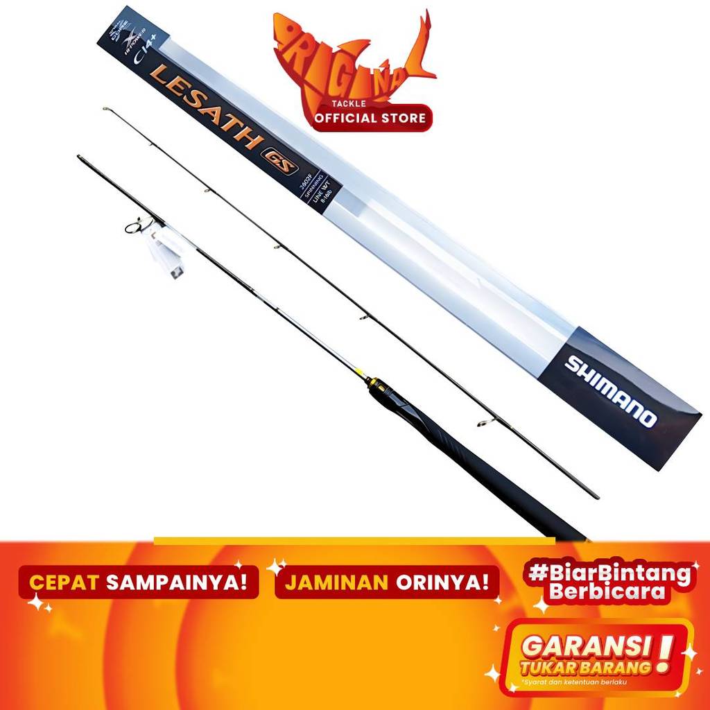 Joran Pancing Spinning Shimano Lesath GS Carbon 183cm 816lb