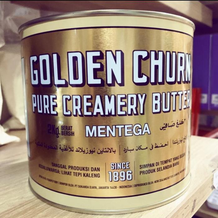 GOLDEN CHURN 2KG TINNED BUTTER / GOLDEN CHURN BUTTER 2KG / SALTED BUTTER