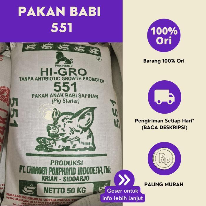 Pakan Babi 551 (1 Kg) Pokphand