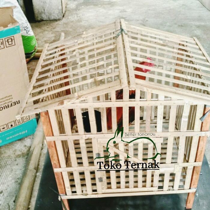 Toko Ternak Kandang Kelinci Bambu Kayu Pagar 70x60x70cm Desain Nyaman & Ramah Lingkungan Investasi
