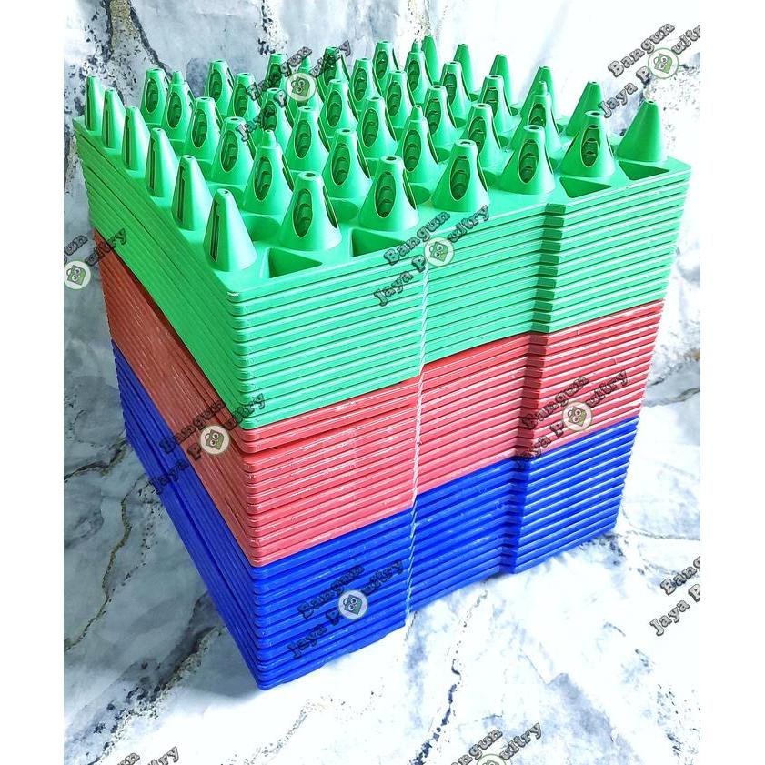 EGG TRAY PLASTIK / EGG TRAY WARNA 31.5 cm / KANDANG AYAM PETELUR / ALAT TERNAK AYAM