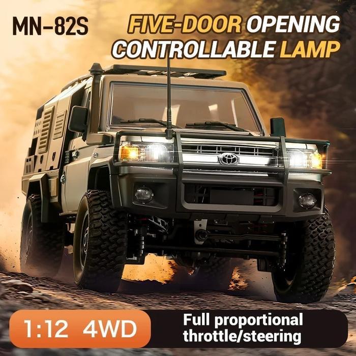 MN82S Waterproof TOYOTA LAND CRUISER LC79 Rc Adventure Crawler full propo RTR 4WD 1:12 Anti Air Ori