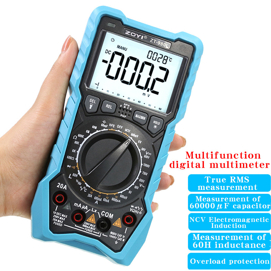 ZOYI ZT-980L digital inductor capacitor high precision multimeter inductor capacitor meter