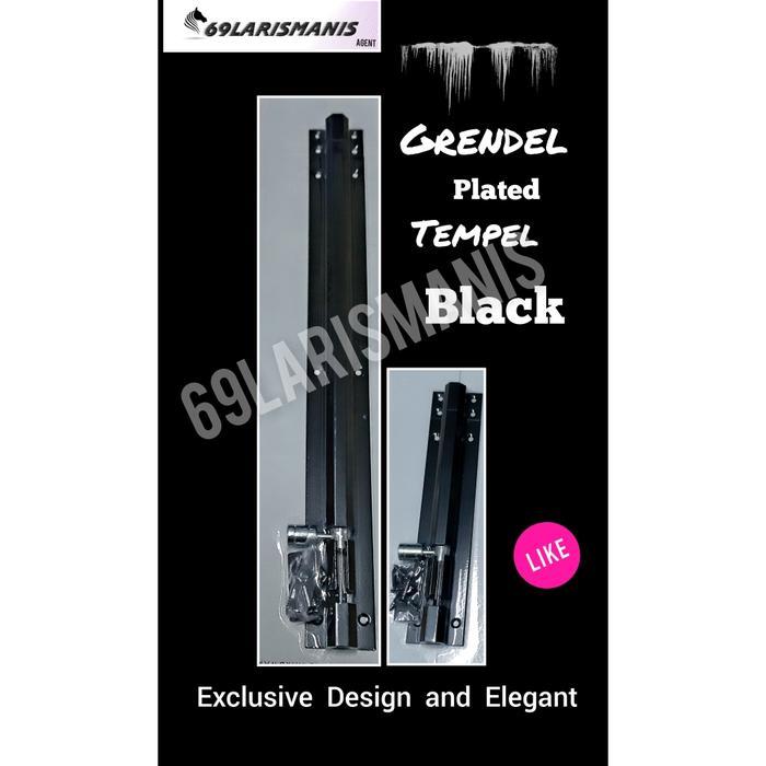 Grendel Pintu /Slot Pintu Hitam 36 inc 90 cm /grendel panjang Black.