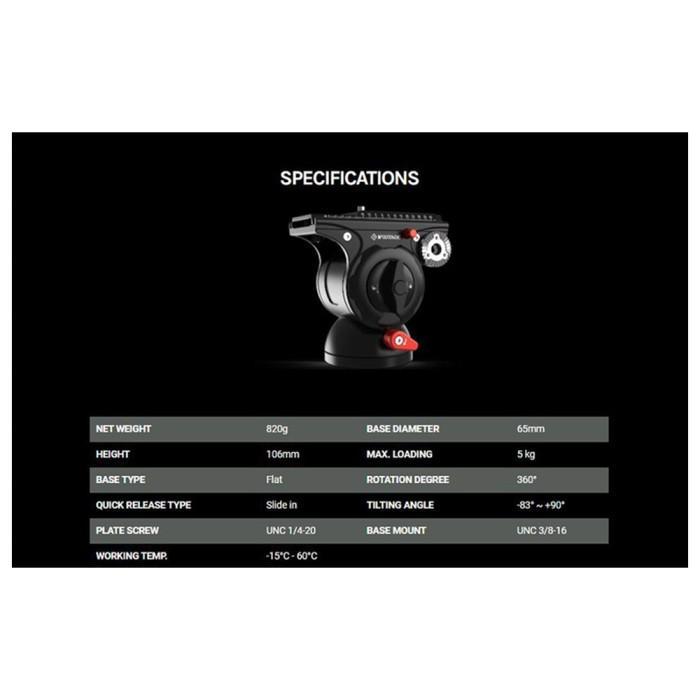 iFootage Komodo K5S Fluid Head Tripod / Monopod Camera
