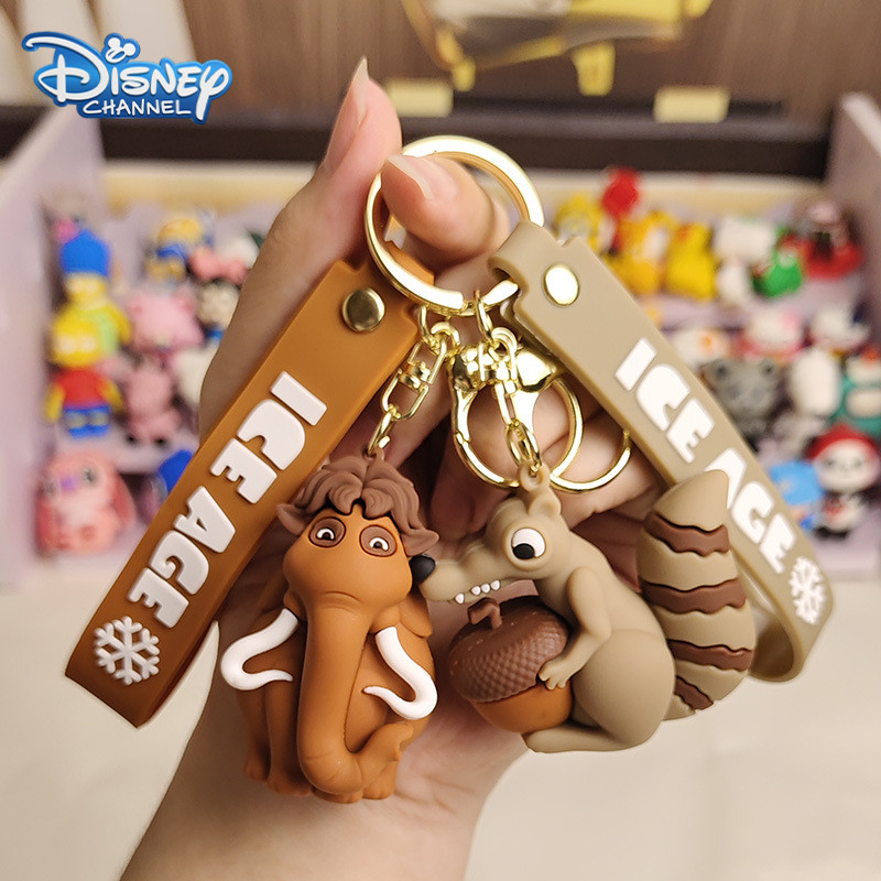 Ice Age Keychains Manny Diego Sid Keyrings Mammoth Raz Anime Figure Keychain Sabre Thday Gifts