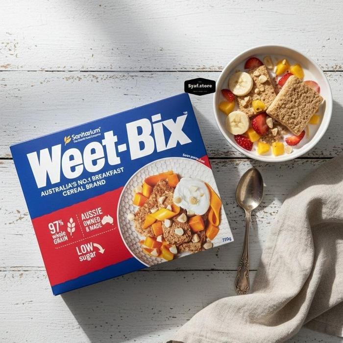 Weet Bix Cereal / Sereal Oat Weetbix Sanitarium 750 Gr Halal Terpercaya