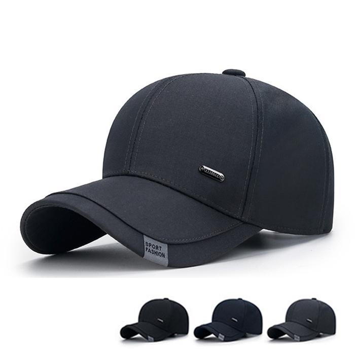 Minzo Topi Baseball Outfit Pria Wanita Distro Fashion Casual Cap Polos Abu Hitam Outdoor