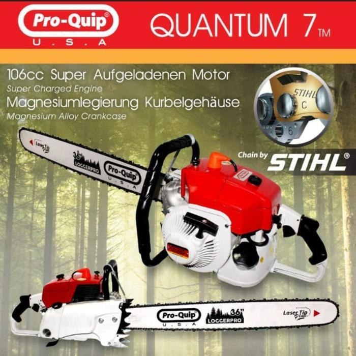 Chainsaw 36 inch PROQUIP QUANTUM 7 Gergaji Potong Kayu Potong Pohon