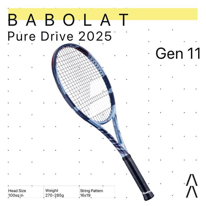 BABOLAT PURE DRIVE GEN 11/98/107/TEAM/LITE 2025 RAKET TENIS