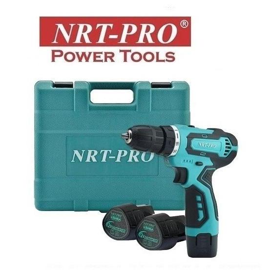 Nrt-Pro 12V Cordless Drill Screwdriver - Mesin Bor Baterai Set Terlaris