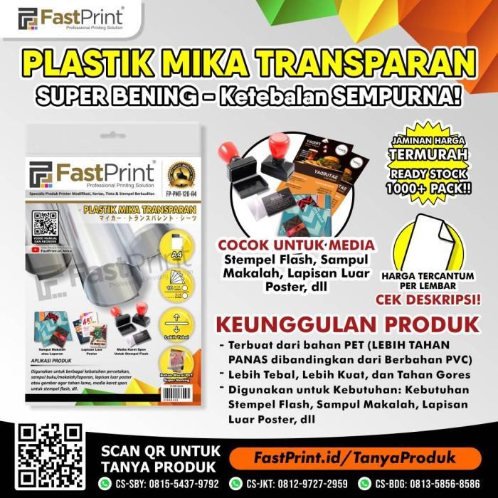 Plastik Cover Jilid Mika Tebal Bening A4 10 Lbr