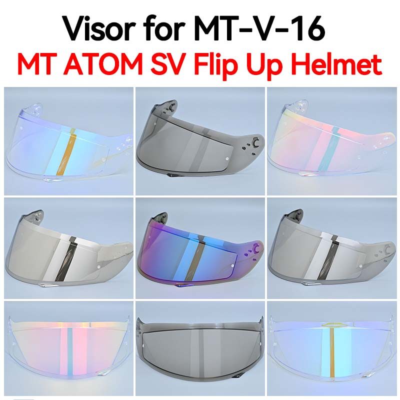 Visor For Mt-V-16 Atom Sv Helmet Mt Disposter Helmet Library Visor Lens
