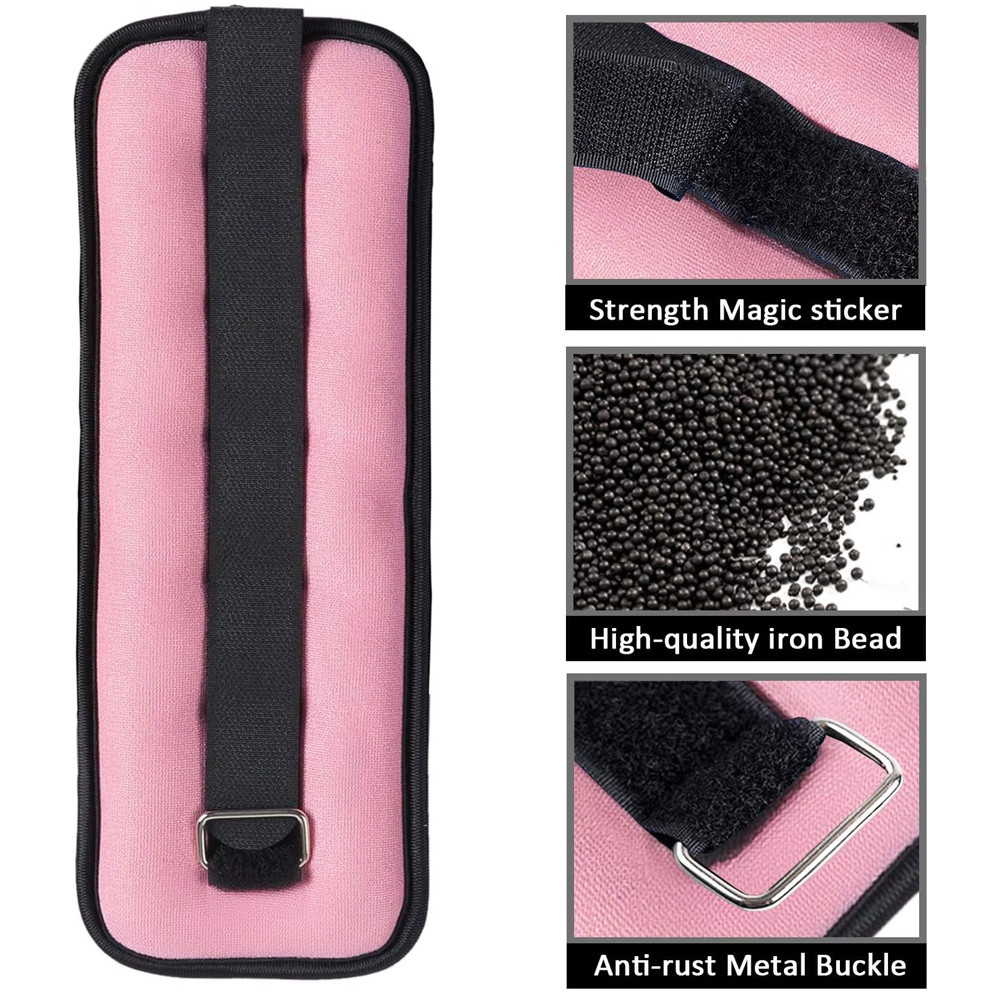 1Pair Adjustable Ankle & Wrist Weights - Neoprene Leg & Arm Weights For Women,Men,Kids - Strength