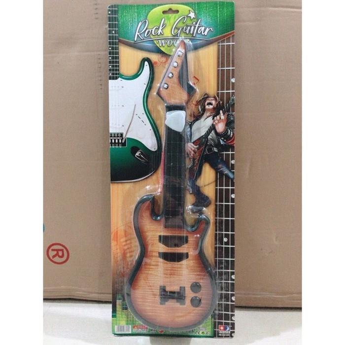 Mainan Gitar Model kayu-gitar Spiderman anak