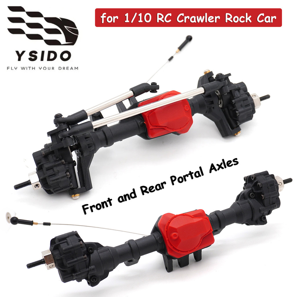 Rc Car Front And Rear Portal Axles For 1/10 Rc Crawler Rock Car Axial Scx10 I Scx10 Ii Rgt 86100