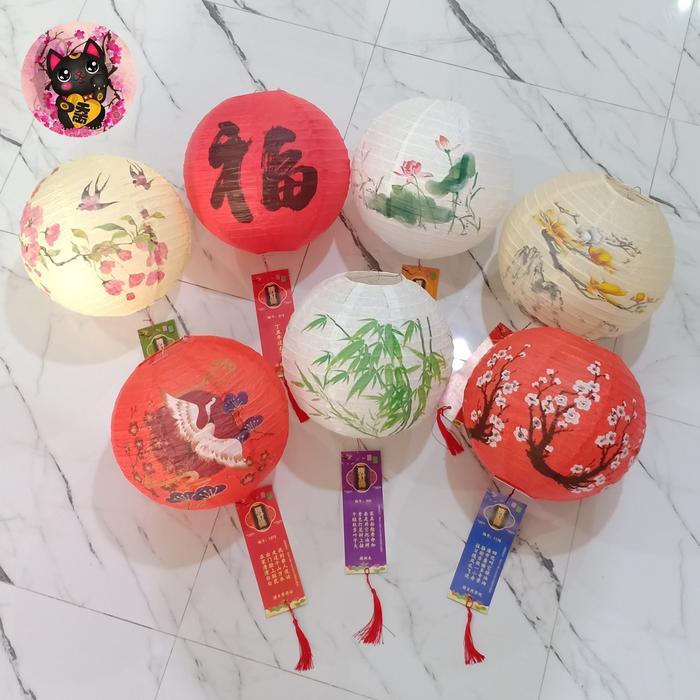 lampion imlek / lampion kertas imlek / lampion imlek kertas gambar