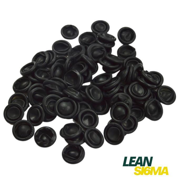 Esd Anti Static Black Finger Cots Cleaning Latex