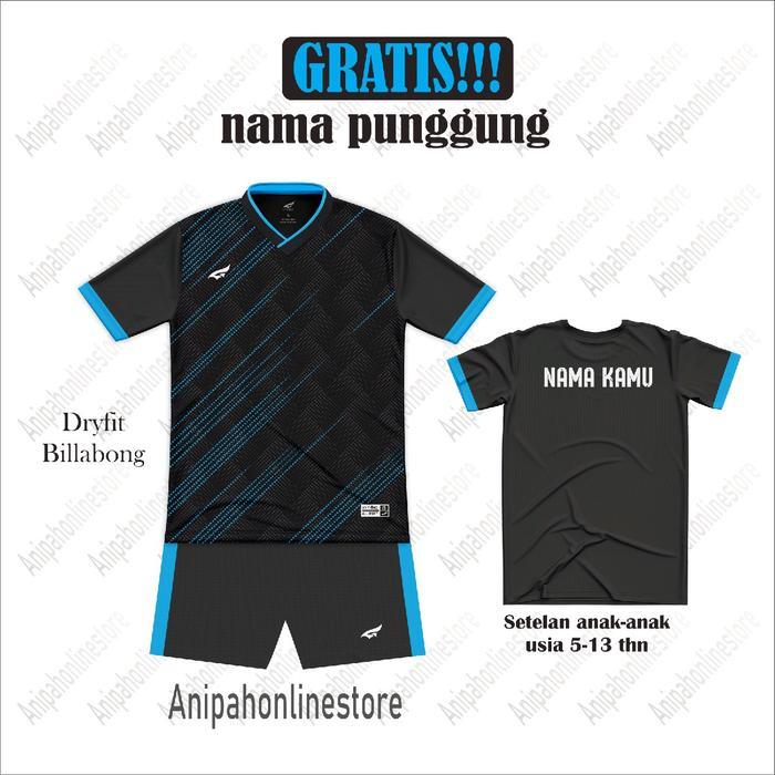 [ Free Custom Nama ] Baju Bola Anak Laki-Laki Perempuan/ Stelan Olahraga Anak/ baju badminton anak