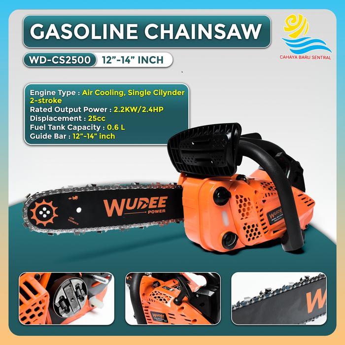 MESIN GERGAJI potong KAYU / gasoline Chainsaw