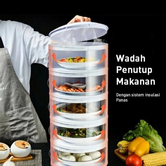 Tudung saji/ rantang 5 susun/food cover/ box penyimpan makanan penja