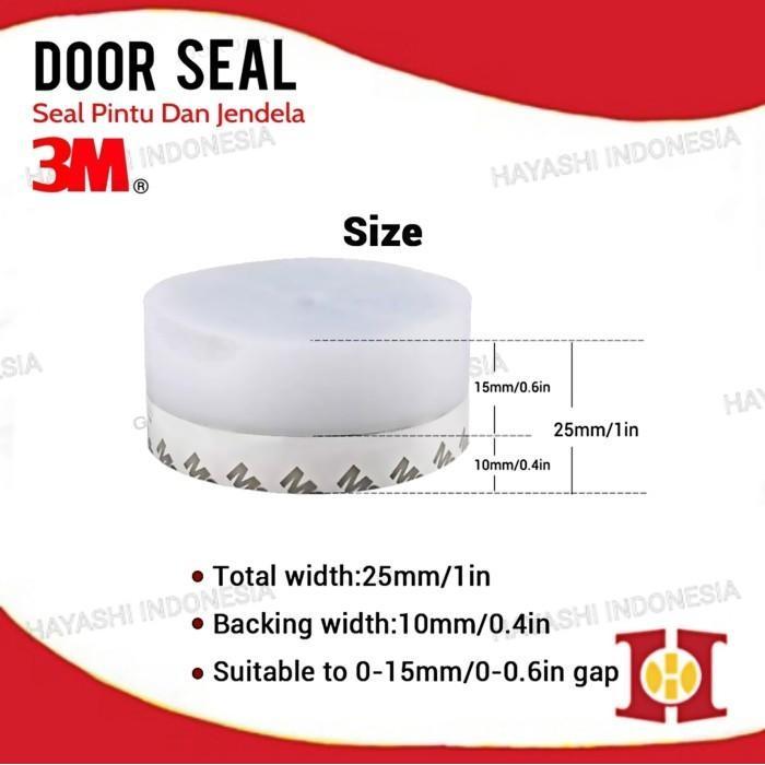 Door Seal Original 3M Penutup Lubang Celah Pintu Jendela - 1 Roll Pasti Promo
