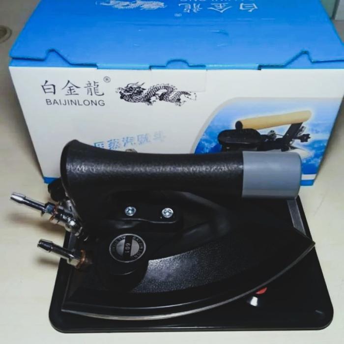 Baijinlong Setrika Uap HS-601 - Kepala Gosokan Laundry Uap Kepala Setrika Laundry Gas Baijinlong