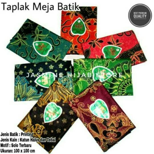 Taplak Meja Batik Kain Batik Taplak Meja Guru Kain Taplak Meja Bordir Tbk