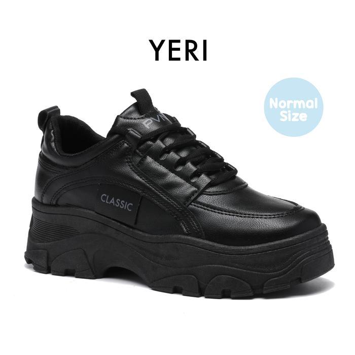 PVN Heejin Back to School Sepatu Sekolah Hitam Classic Sneakers Black 332