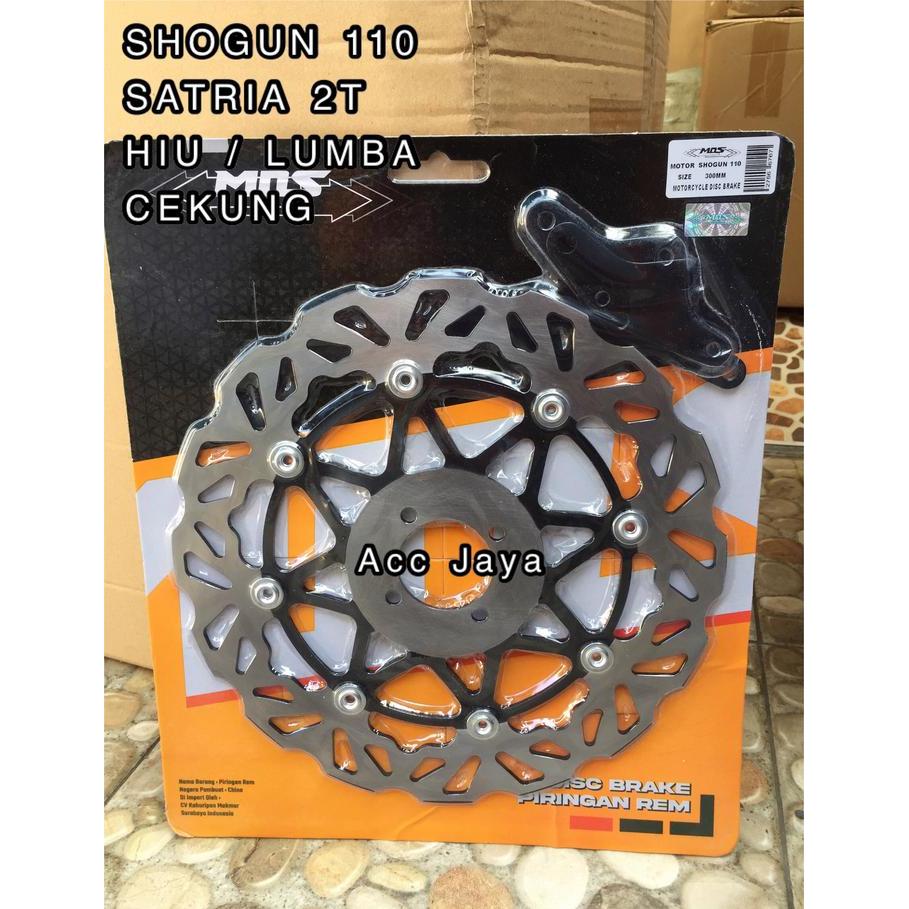 Stok Baru Piringan Cakram MOS PSM Hitam 300MM Shogun 110 Satria 2Tak Hiu / Lumba