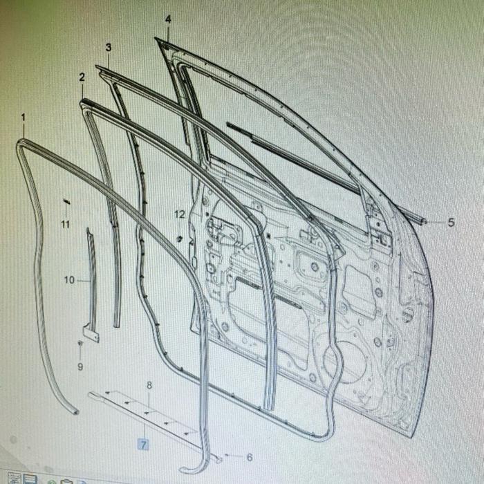 KARET BAWAH TU DEPAN KIRI CHEVROLET TRAILBALZER 2017