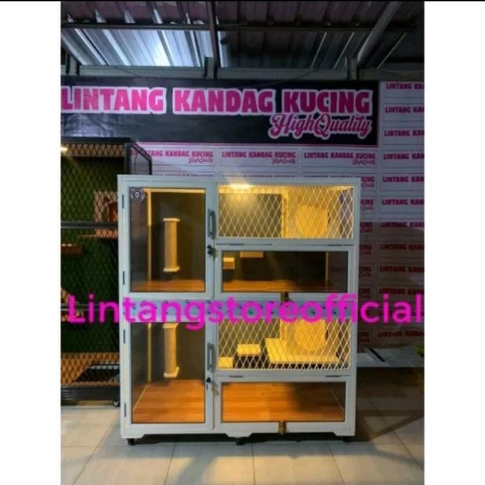 Kandang Rumah Kucing Tingkat 2 Cat Home