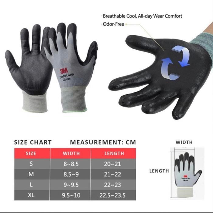 Sarung Tangan 3M Comfort Grip Gloves Sarung Tangan Listrik Original