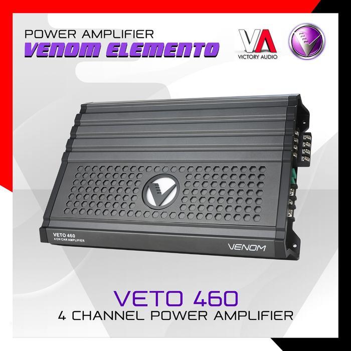 Power Amplifier 4 Channel Audio Mobil VENOM ELEMENTO VETO 460 ORIGINAL