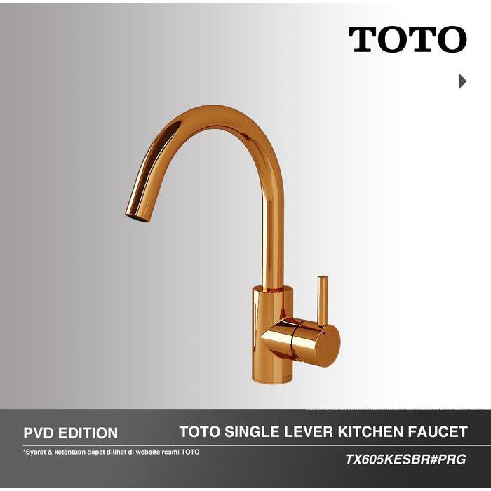 TOTO ROSE GOLD Kitchen Faucet TX605KESBR | Kran Cuci Piring - Kran Dapur