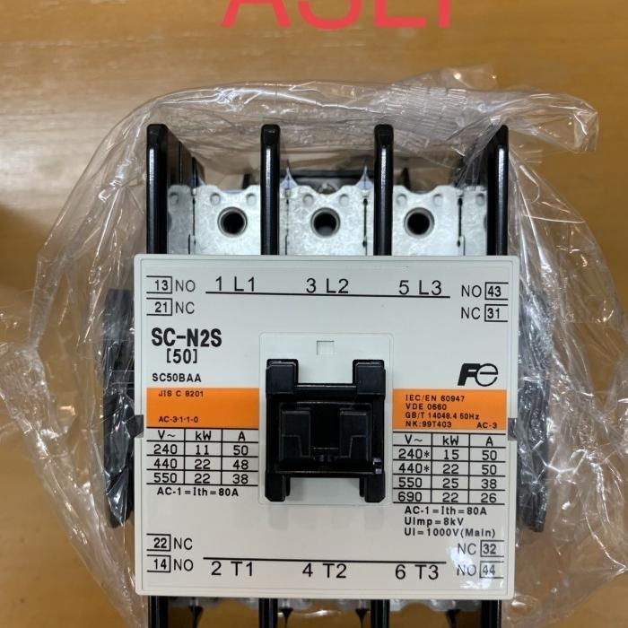 Contactor Kontaktor Fuji Sc-N2S Sc N2S Sc N25 Sc2Sn Sc2Ns Sc-2Ns Coil Ac110,220,380 Vac Fuji