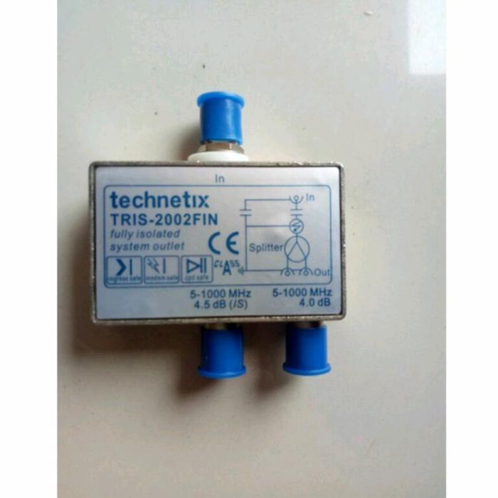 Spliter Antena Tv Cabang 3 Way Splitter Signal + Drat Connector