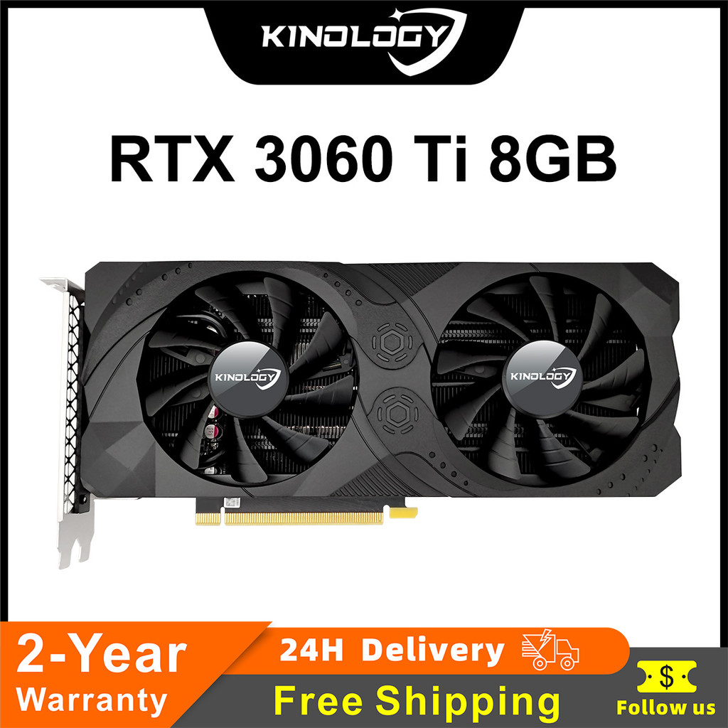 Kinology Graphics Card Nvidia GeForce RTX3060Ti 8G GDDR6 Video Memory Gaming Cards PCIEx16 3.0 256Bi