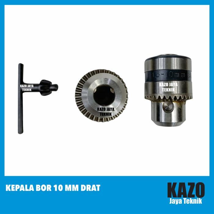 Kepala Bor 10mm Drat , Kepala Bor Drat 10 mm x 1.5