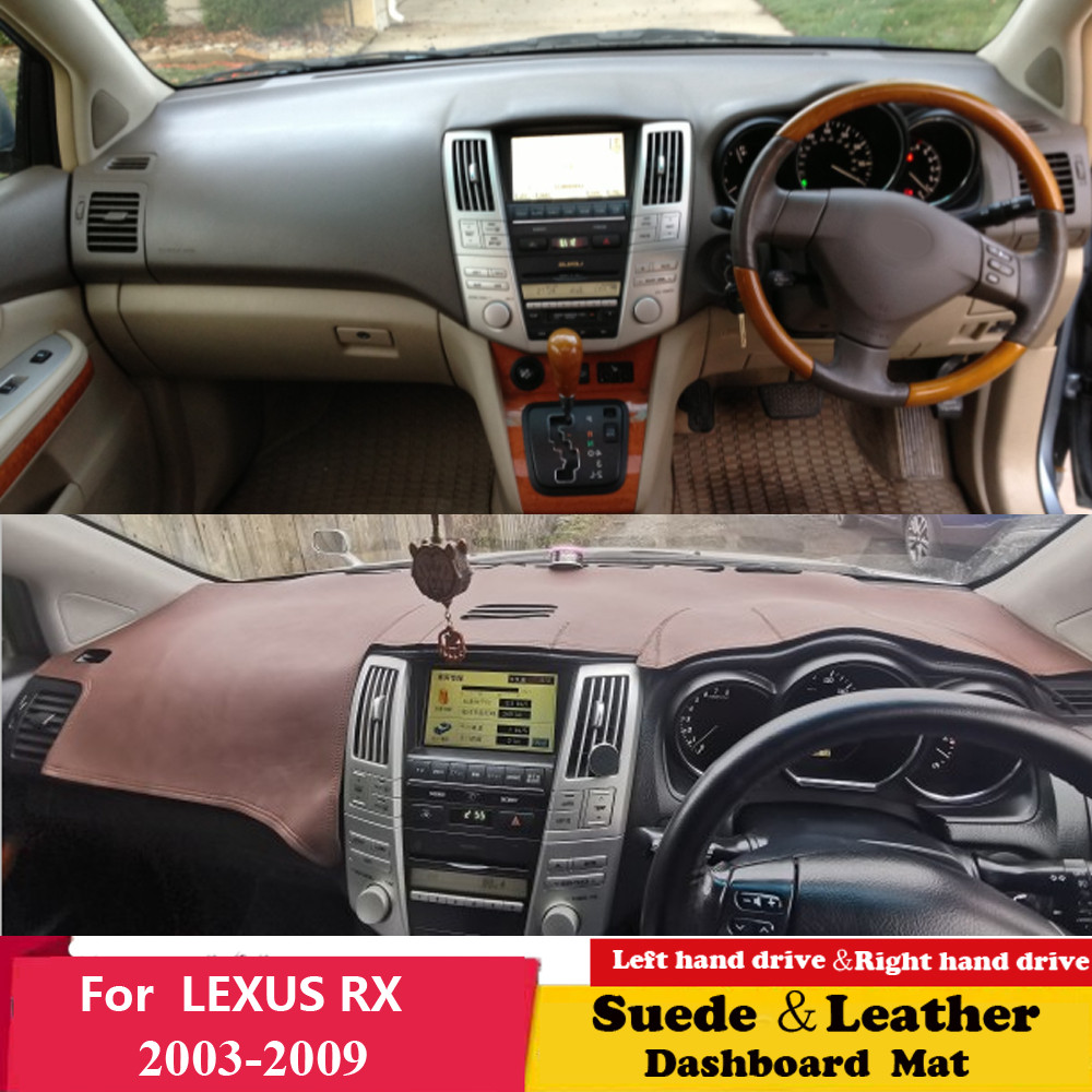For LEXUS RX RX400 RX350 RX300 2003 2005-2009 Suede Leather Dashmat Dashboard Cover Pad Dash Mat Car