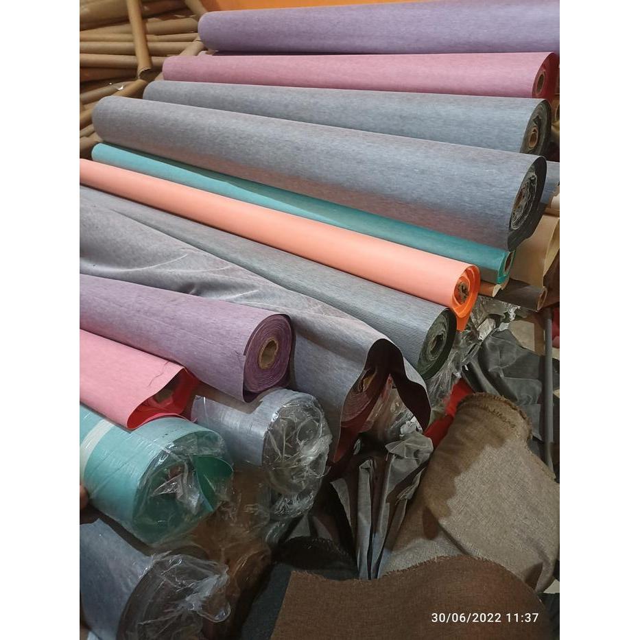 "New" Bahan Kain oscar / kulit sintetis (Kualitas Standar) untuk Jok Sofa kulit, perlak bayi, ompol,