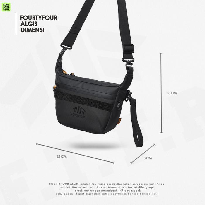 Aerostreet - Algis - Tas Selempang Anti Air Premium - Slingbag Waterproof Pria Casual