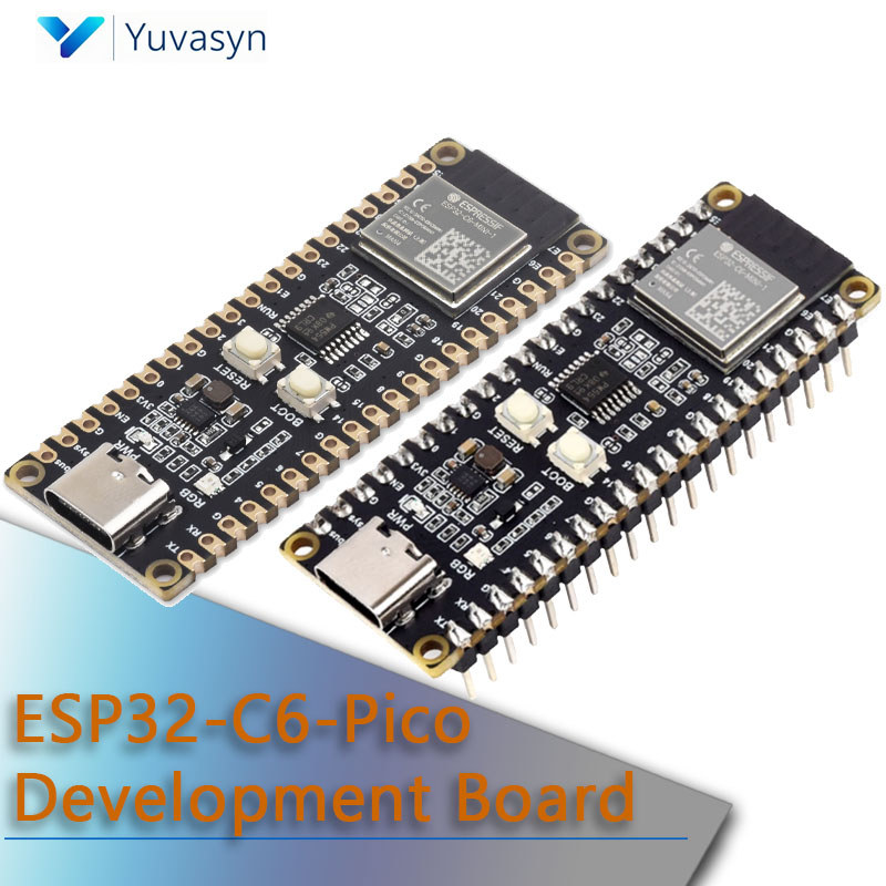 ESP32-C6-Pico WiFi 6 Development Board ESP32 C6 Pico ESP32C6 Built-in ESP32-C6-MINI-1 160MHz RISC-V
