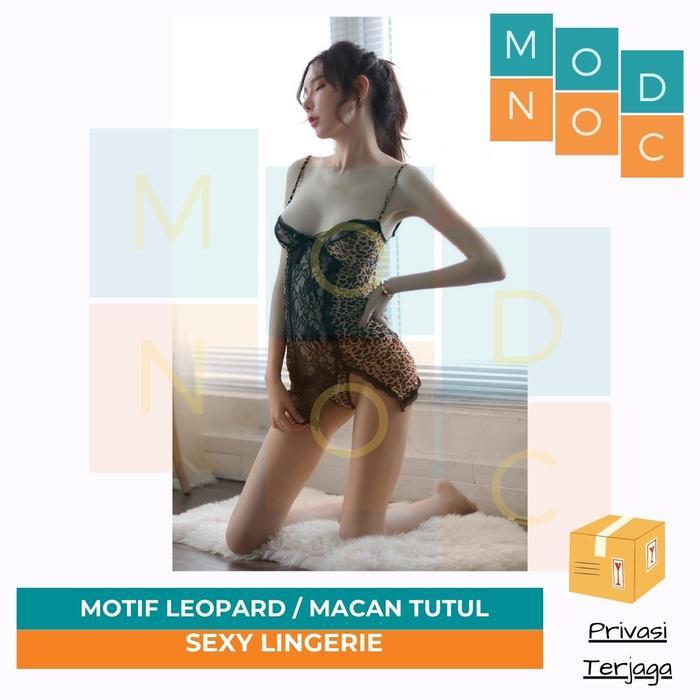 Diskon Motif Leopard / Macan Tutul - Baju Tidur Dinas Wanita