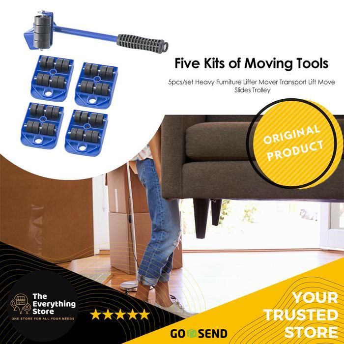 Promo 1 Set alat pemindah barang / Alat penggeser barang berat kulkas lemari