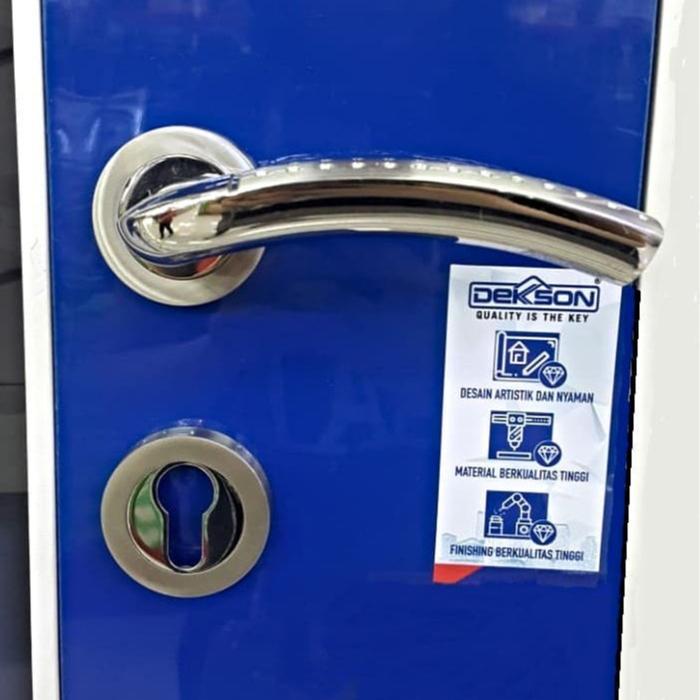Set Kunci Pintu KAYU Dekkson Silinder Handle Kunci Dekson Dekkson SNI HANDLE BINTIK