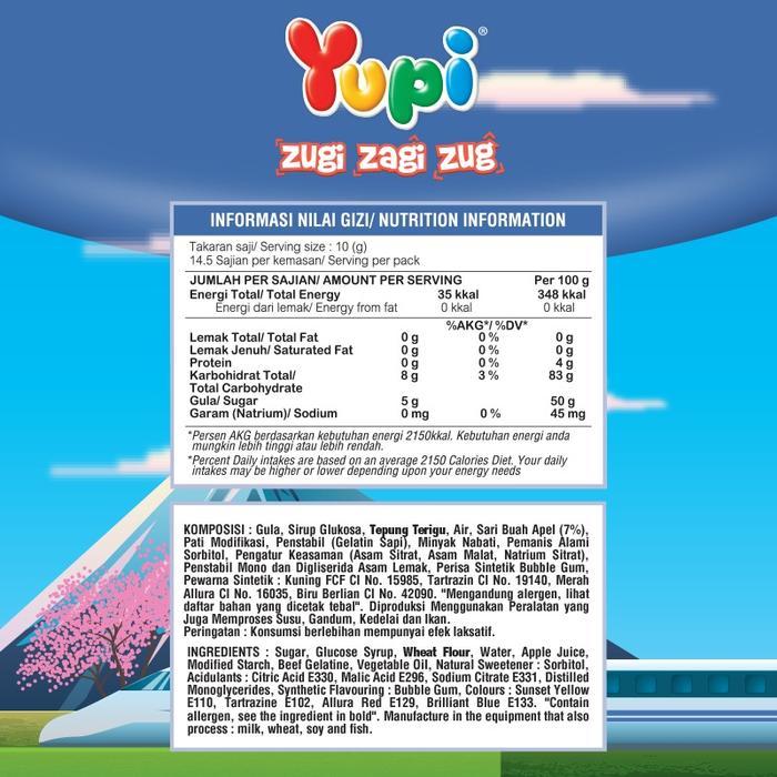 YUPI GUMMY ZUGI ZAGI ZUG CARTON NS