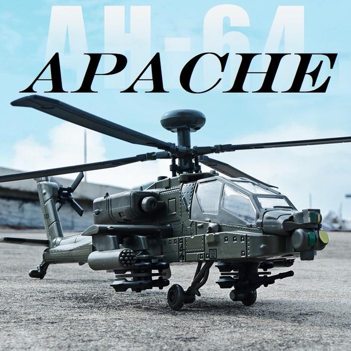 Miniatur Helikopter Apache Ah-64 Diecast Toys